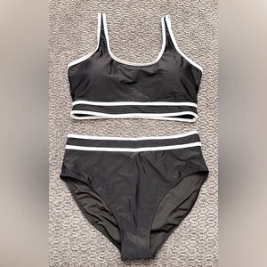 Women's Bikini Set - High Waisted Swimsuit Two Piece, Large
